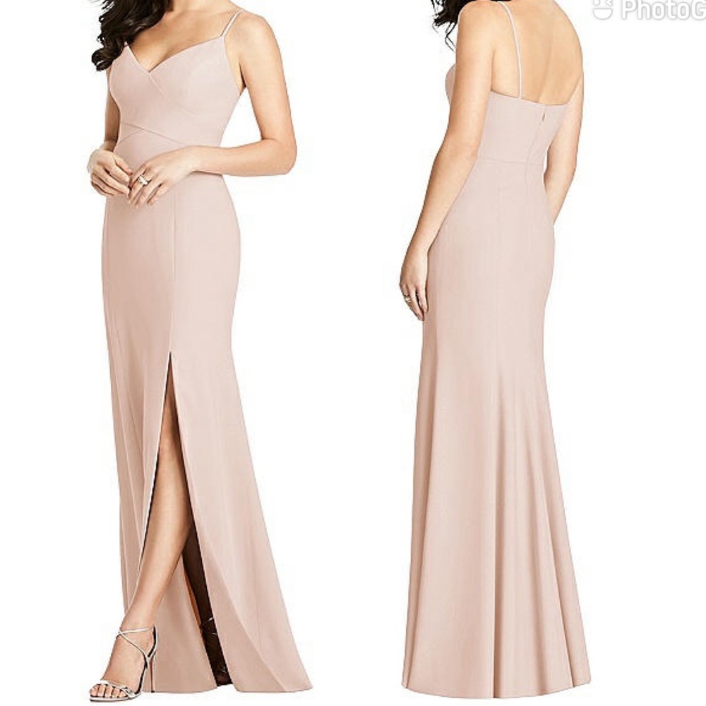 Dessy Collection 3013 Seamed Bodice Cameo Bridesmaid Dress